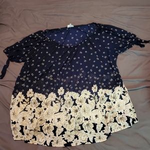 Plus Size 3XL Navy Top